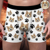 Custom Photo Dog Pet Face Men's Boxer HA75 898934