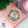 Custom Cat Photo Christmas Cirle Glass Ornament For Cat Lovers TH10 894761