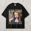 Custom Vintage Photo Look Who's Finally A Senior Class of 2027 Comfort Shirt CH07 180300