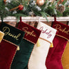Personalized Velvet Christmas Stockings, Holiday Decorations, Christmas Gift LM32 670271