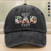 Custom Photo Best Dad Ever Washed Baseball Denim Cap TH10 894423