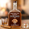 Custom Photo Happy Father's Day To The Best Dog Dad Ever Whiskey Bottle HA75 921390