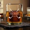 Personalized Father's Day Gift Golf, Best Dad By Par Engraved Whiskey Glass HO82 900906