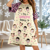 Custom Cute Face This Grandma Mom Belongs To Women's Sleep Tee, Raglan Nightgown LM32 897483