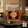 Custom Photo Happy Father's Day To The Best Dog Dad Ever Rock Glass HA75 921388