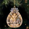 Custom Photo Forever In Our Hearts Memorial Acrylic Ornament TH10 171469