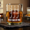 Personalized Best Dad by Par Whiskey Glass Gift For Father's Day HA75 921268