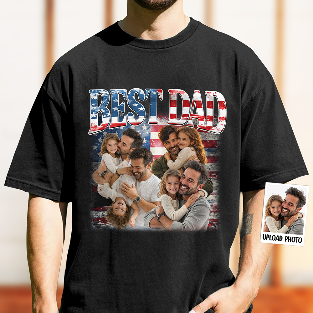 Custom Photo Best America Dad Comfort Shirt TH10 169305