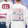 Custom Name America 1776 Front And Back Shirt TH10 898927