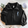 Custom Golf Player Name Embroidered Quarter Zip Sweater Gift for Golf Lovers CH07 910032