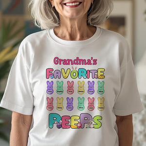 Grandma's Little Peeps Personalized Easter Shirt Gift For Grandma Mommy CH07 895300