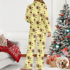 Custom Cute Dog Face Lovely Pattern Christmas Pajamas For Dog Lovers LM32 895725