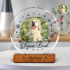 Custom Photo Memorial Dog Cat Loss Keepsake Round Acrylic Frame Block HA75 898010