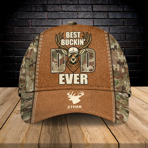 Personalized Name Deer Hunting Dad - Hunter Military Classic Cap For Father's Day CH07 895816