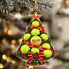 Personalized Sports Ball Tree Acrylic Ornament , Football Basketball Volleyball Tennis Softball Christmas Keepsake Gift HA75 919496