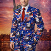 USA 250 Anniversary Eagle 1776-2026 Patriotic Men's Suit HO82 901678