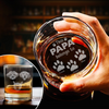 Custom Pet Photo This Papa Belong To Dog Engraved Whiskey Glass CH07 895736