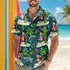 Custom Face All Over Print Hawaiian Shirt Personalized Retirement Gift for Dad LM32 893483