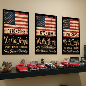 250th Anniversary USA Flag Patriotic 4th of July We The People Metal Sign TH10 898327