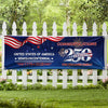 Custom Name USA 250 Freedom Banner – 1776–2026 Semiquincentennial Patriotic Party Decoration HO82 902208