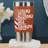 Personalized Legend Husband Dad Grandpa Leather Tumbler TH10 894015