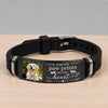 Custom Photo You Left Paw Print On My Heart Memorial Wristband Bracelet TH10 170589
