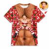 Custom Face Funny Santa Girl Christmas 3D Shirt CH07 181152