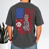 Personalized Best Dog Dad Ever We Woof You With US Flag Back Comfort Shirt - Gift For Dog Lovers HO82 902862