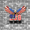 Custom Family Name 250th Anniversary Patriotic Eagle Monogram Metal Sign HA75 920514