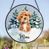 Custom Photo Dog Stained Glass Suncatcher For Christmas HA75 897056