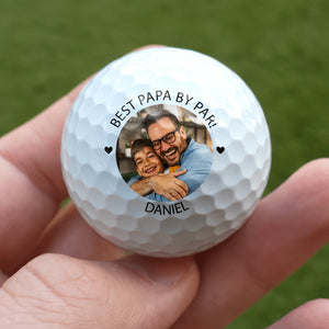 Custom Photo Best Papa By Par Golf Ball Gift For Dad TH10 898219