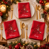 Custom Name Christmas Tree Reusable Cotton Napkin HA75 919384