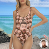 Custom Face One-Piece Swimsuit Beachwear Gift LM32 669497