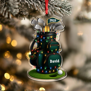 Personalized Name Light Golf Bag 2025 Acrylic Ornament Gift for Golfer LM32 897525