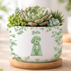 Custom Toile De Jouy Flower Pet Photo Plant Pot Gift For Pet Lovers CH07 911384