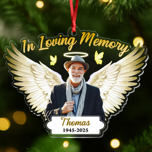 Custom Photo In Loving Memory - Personalized Memorial Acrylic Ornament CH07 896870