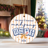 Personalized Mahjong Christmas Ceramic Ornament Mahjong Lover Gift, Christmas Tree Decoration LM32 670009