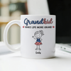Personalized Grandkids Make Life More Grand White Mug HA75 920388