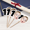 Custom Face Photo And Age For Birthday Party Cupcake Toppers TH10 892593