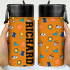 Personalized Basketball/ Football/ Baseball Kid Water Bottle With Straw Back To School HA75 921876