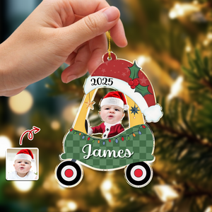 Custom Photo Kid, Baby Christmas Personalized Acrylic Ornament HA75 897530