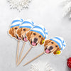 Custom Photo Cute Dog Cupcake Topper Christmas Gift For Dog Lovers TH10 894753