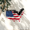 Custom Family Name Patriotic Flying Eagle Metal Sign HO82 901144