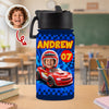 Custom Kid Photo Racing My Own Way Personalized Kid Water Bottle Back to School Gift HA75 921742