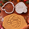 Personalized Name Sports Christmas Custom Shaped Cookie Stamp HA75 919650