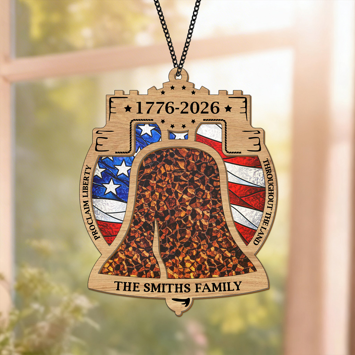 250th Anniversary United States of America 1776 - 2026 Ring Suncatcher LM32 899277