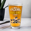 Personalized Best Dog Dad Ever Beer Glass - Gift for Father’s Day HO82 902510