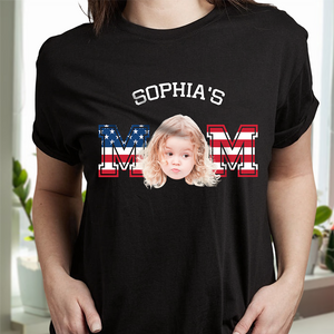 Custom Photo Kid - Kid's Dad US Flag Dark Shirt HA75 892426