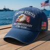 Custom Name United States 250th Anniversary 1776–2026 Eagle Embroidered Cap HO82 902100