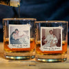 Personalized Gift for Father of the Bride, Father of the Groom, Custom Photo Whiskey Glass, Wedding Keepsake CH07 910814